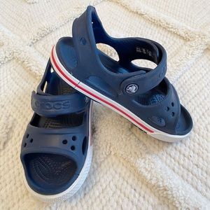Crocs Boys Crocband Navy/Red Sandals size 10